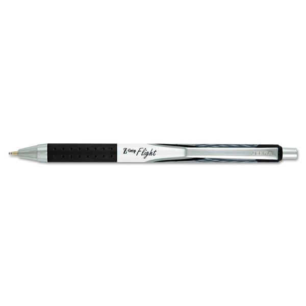 Zebra Pen Z-Grip Flight Retractable Ballpoint Pen, 1.2 mm, Black Ink/Barrel 20924